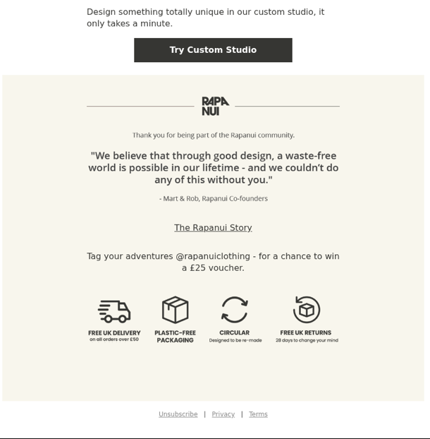 Captura del correo en modo claro